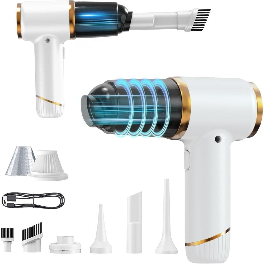 Aspirador de pó portátil PATO 15000PA 6 em 1 sem fio branco