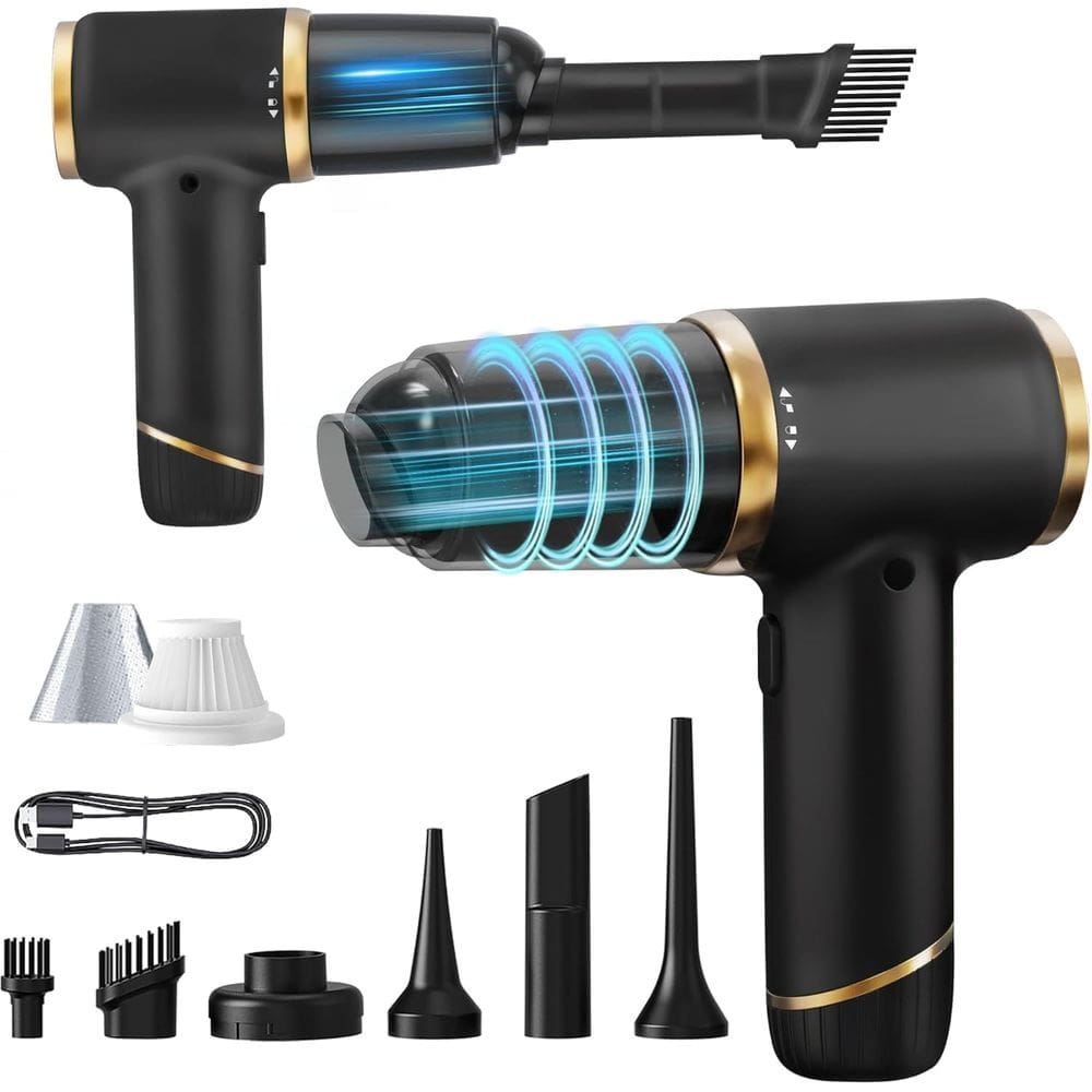 Aspirador portátil PATO 15000PA 6 em 1 sem fio preto