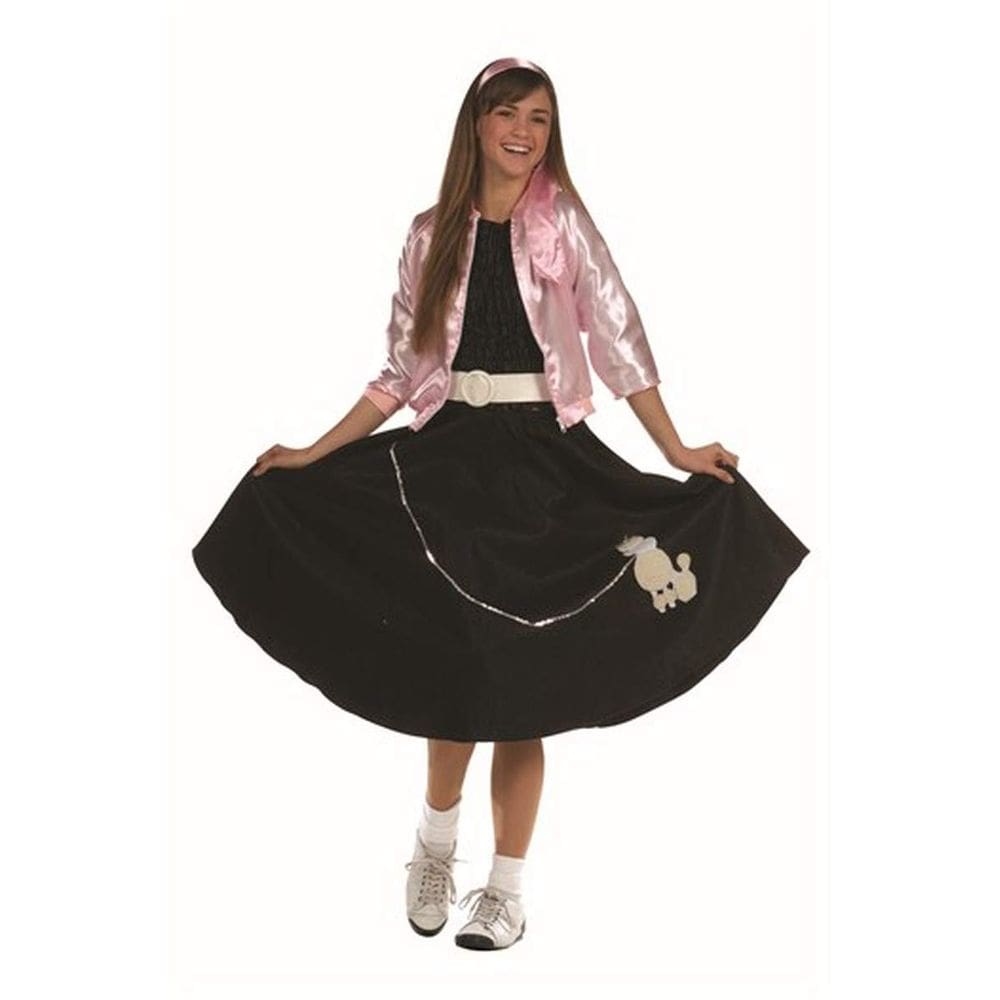 Falda Poodle para Adultos RG Costumes Roja con Cinturón de Bufanda