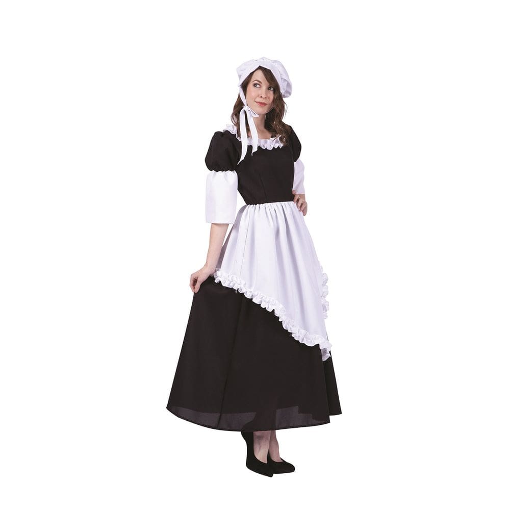 Fantasia RG Costumes Pilgrim Lady Hattie para mulheres - S