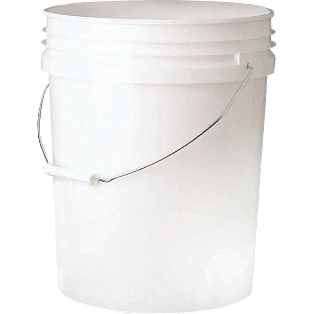 Balde de plástico branco Bucket Leaktite 5GLSKD 18.9L