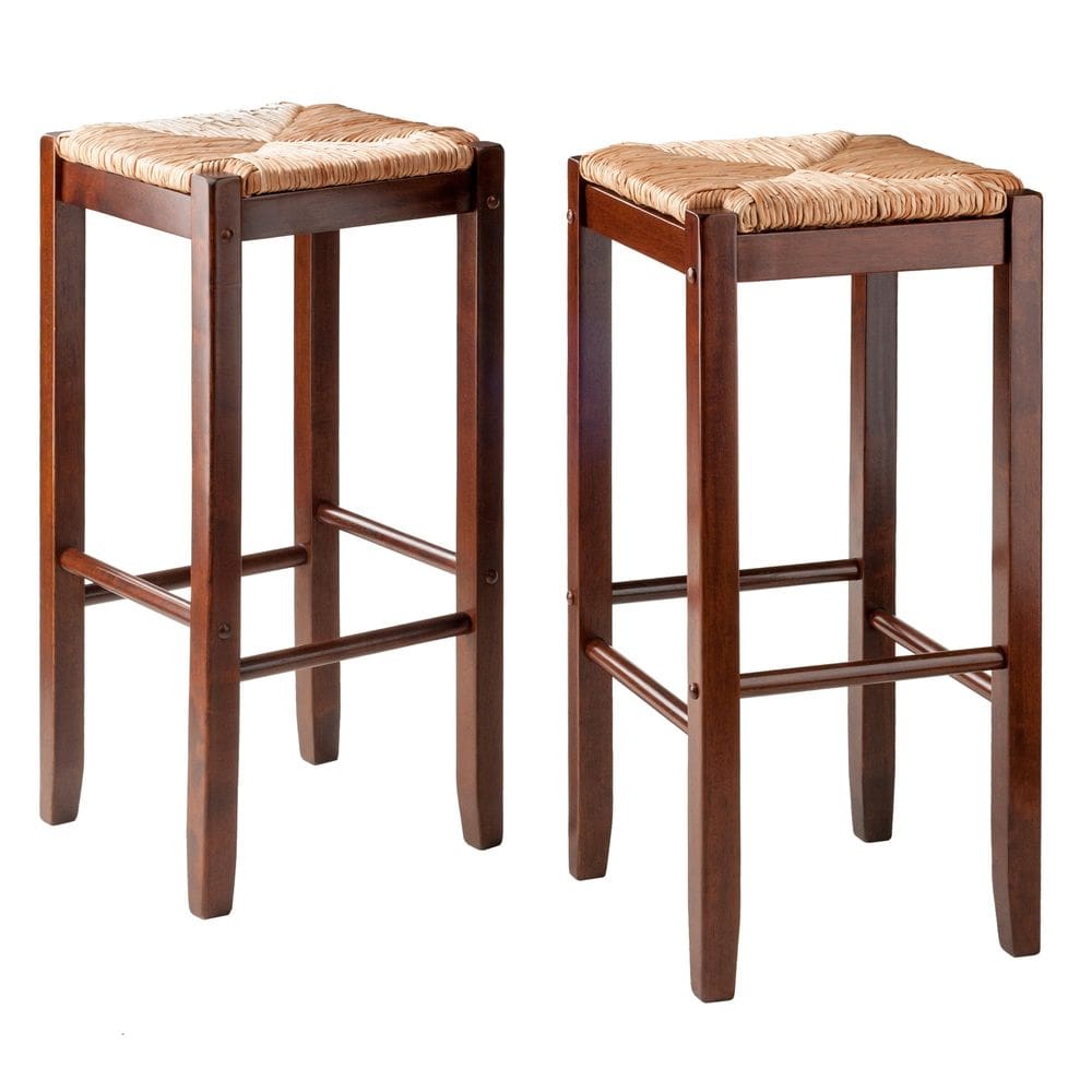 Bancos de bar Winsome Kaden Set Walnut 74 cm 2 peças