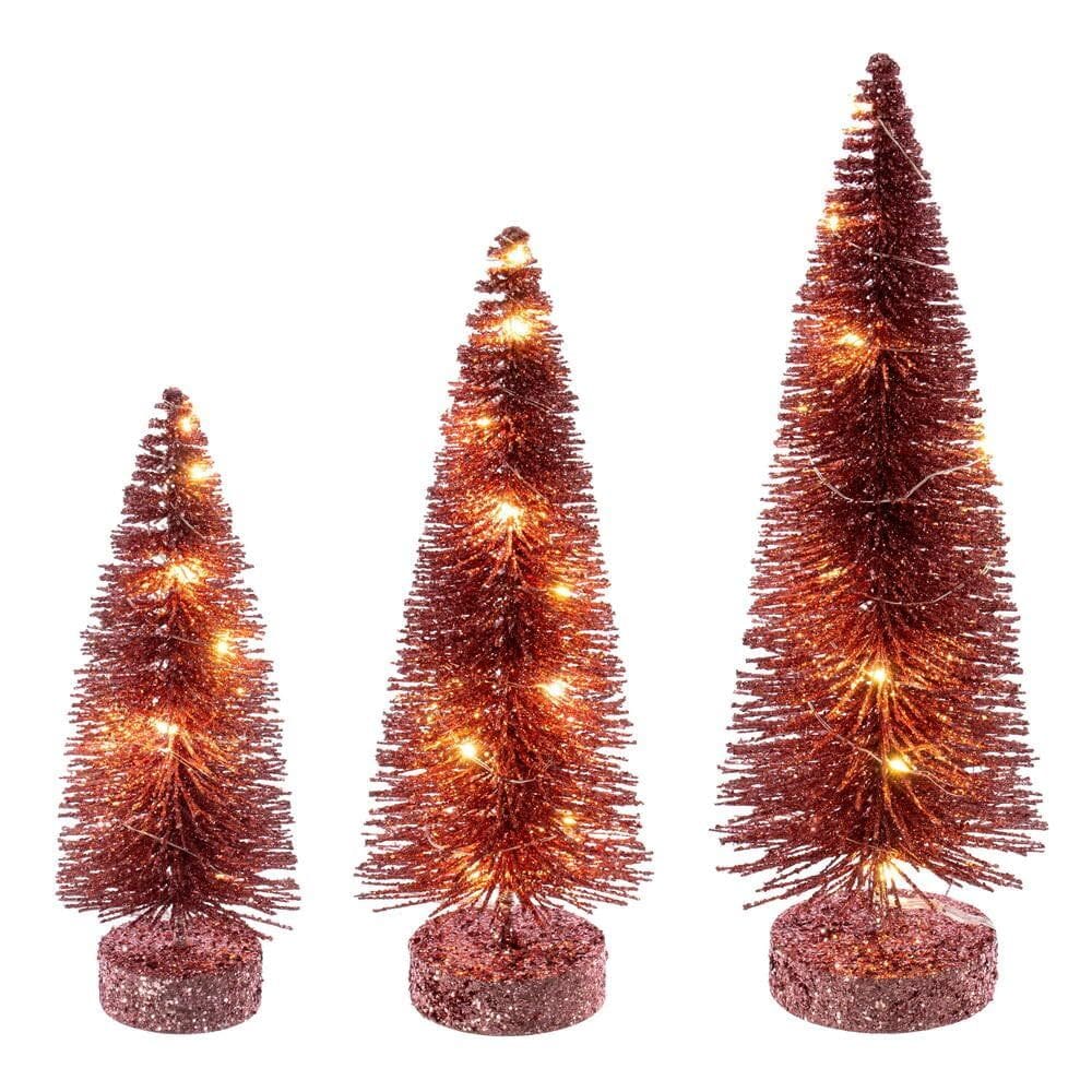 Árvore de mesa Vickerman LS240158WWBO ouro rosa 20-30 cm