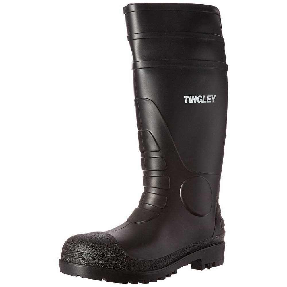 Bota TINGLEY para Hombre con Rodillera, Impermeable, Negra, Talla 10, 15”