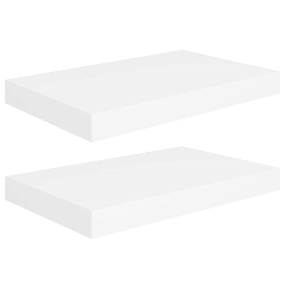 Prateleiras de parede vidaXL White 15,7x9,1x1,5 cm 2 peças de MDF Honeycomb
