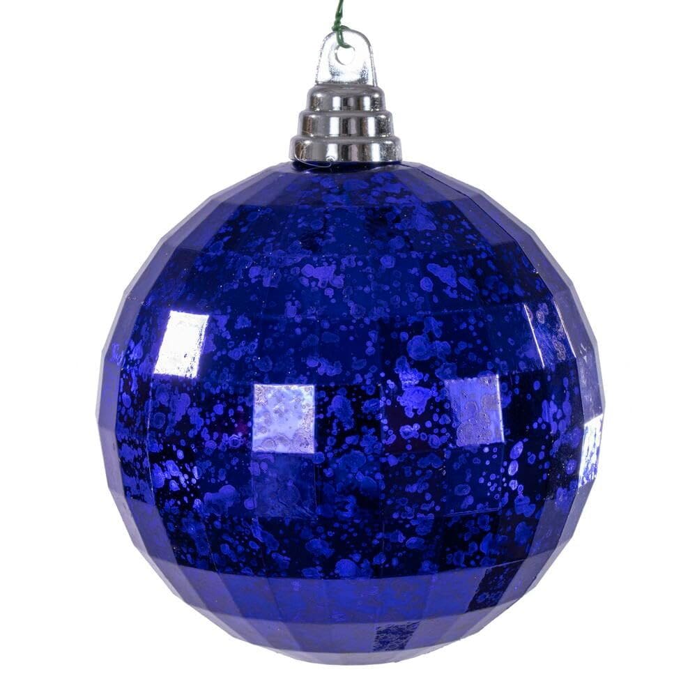 Enfeite suspenso Vickerman Purple Mercury 12 cm 4 peças