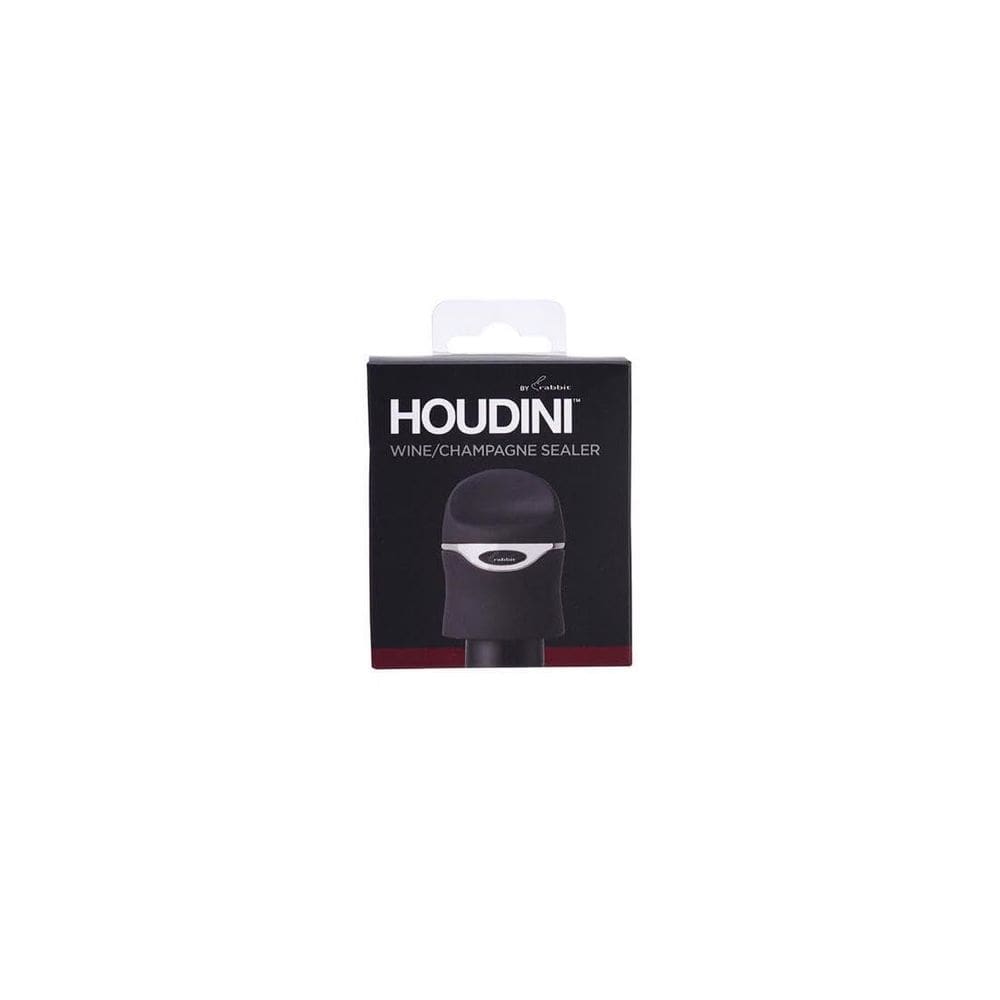 Selador de vinho Houdini Stainless Black Champagne