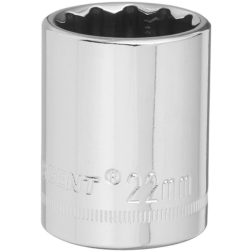 Soquete de 22 mm Crescent 1/2” Drive 12 pontos métrico