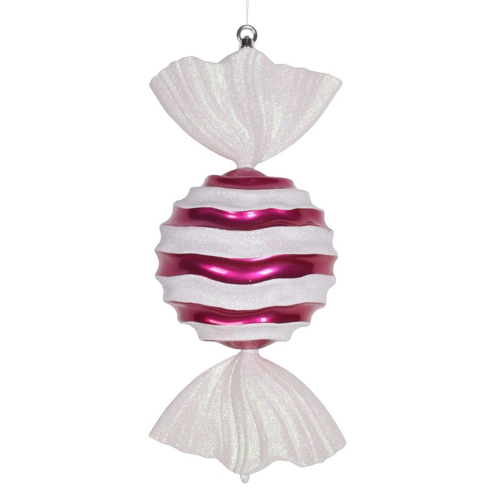 Enfeite de Natal Vickerman 47 cm Cerise White Candy