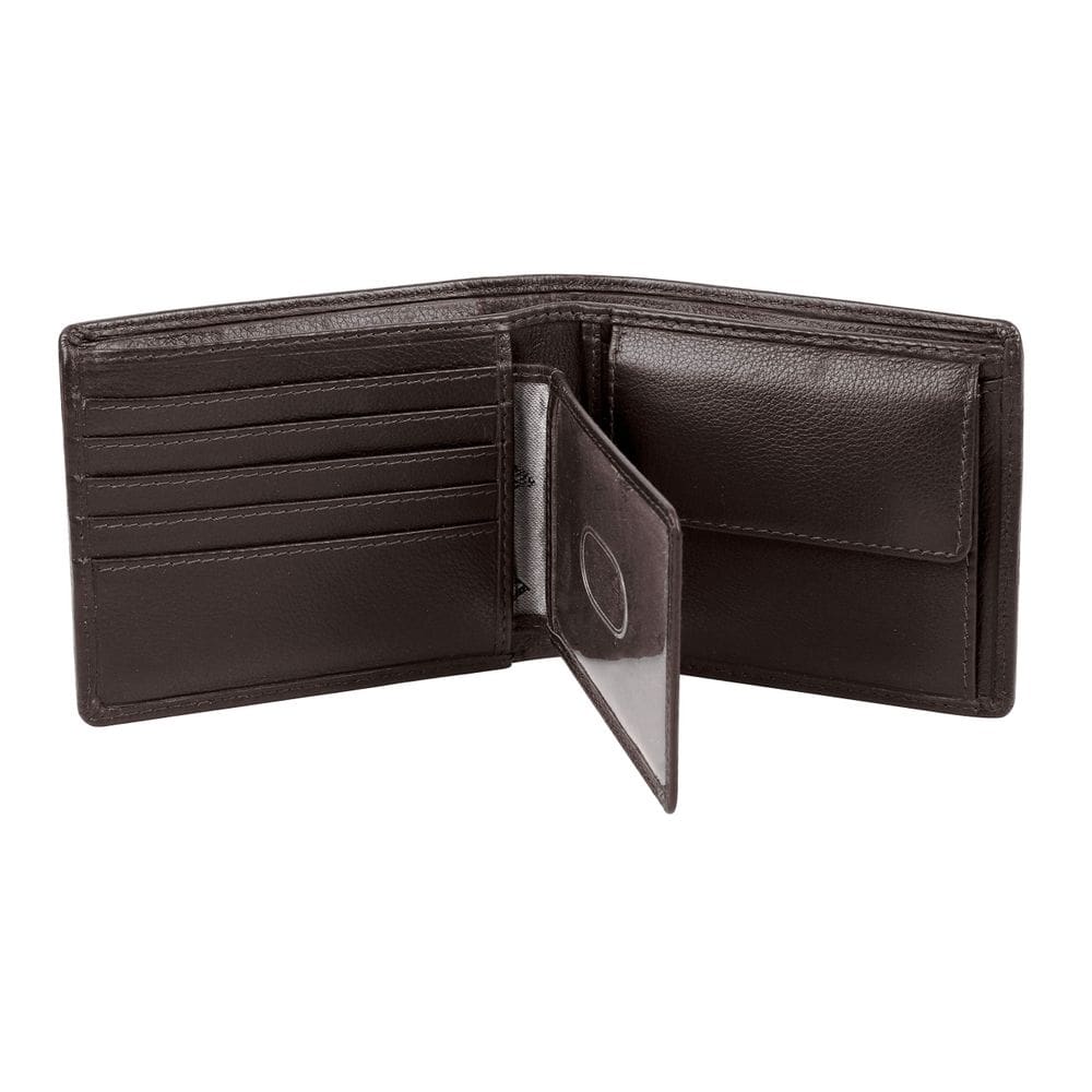 Cartera Karla Hanson Martin con Monedero RFID de Cuero Espresso