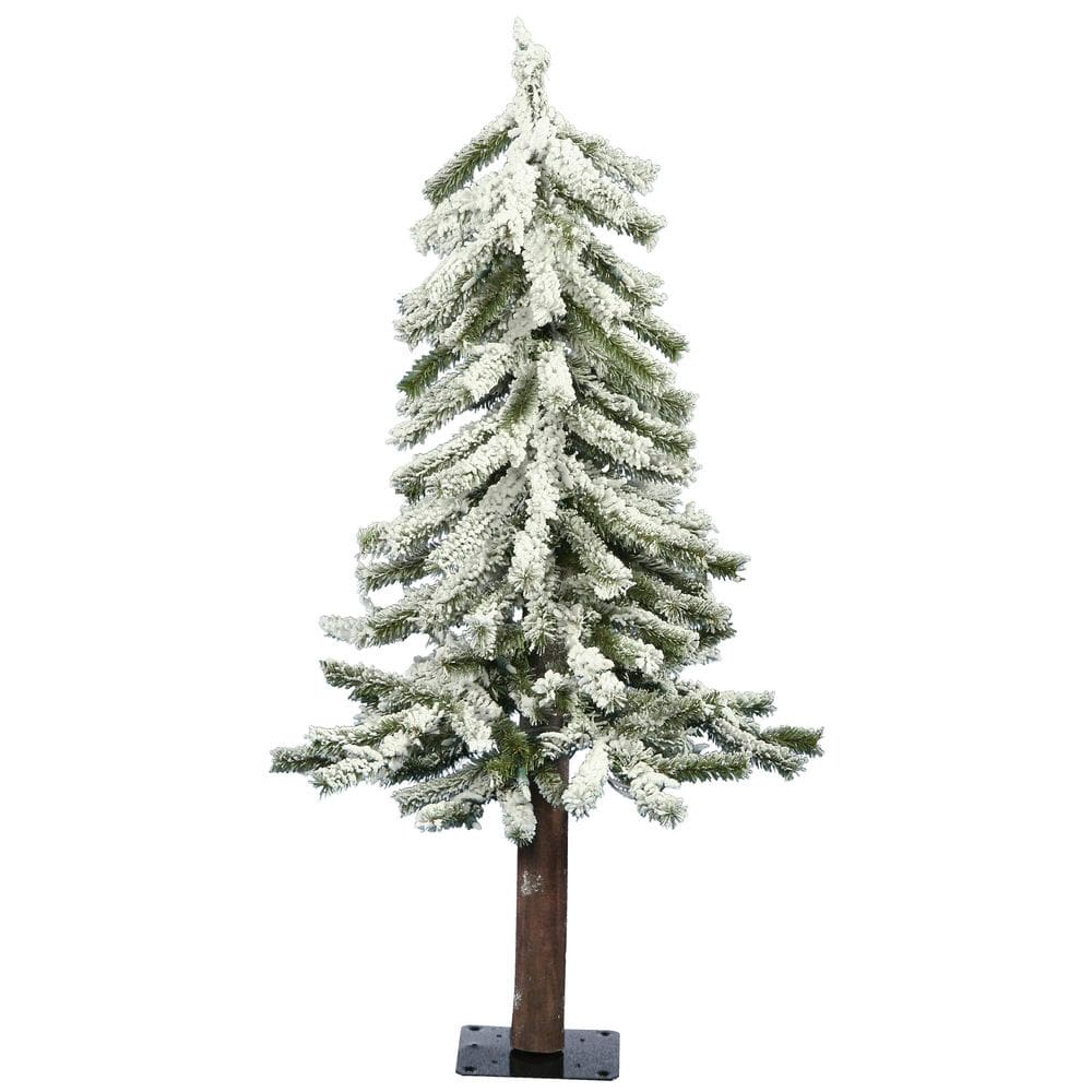 Árvore de Natal alpina flocada artificial Vickerman de 61 cm