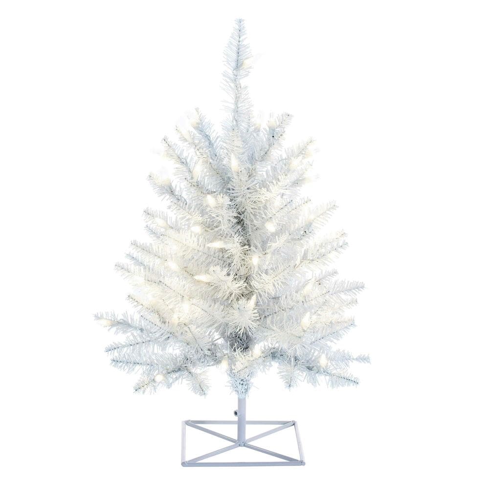 Árvore de Natal artificial Vickerman 61 cm LED vermelho pré-iluminado