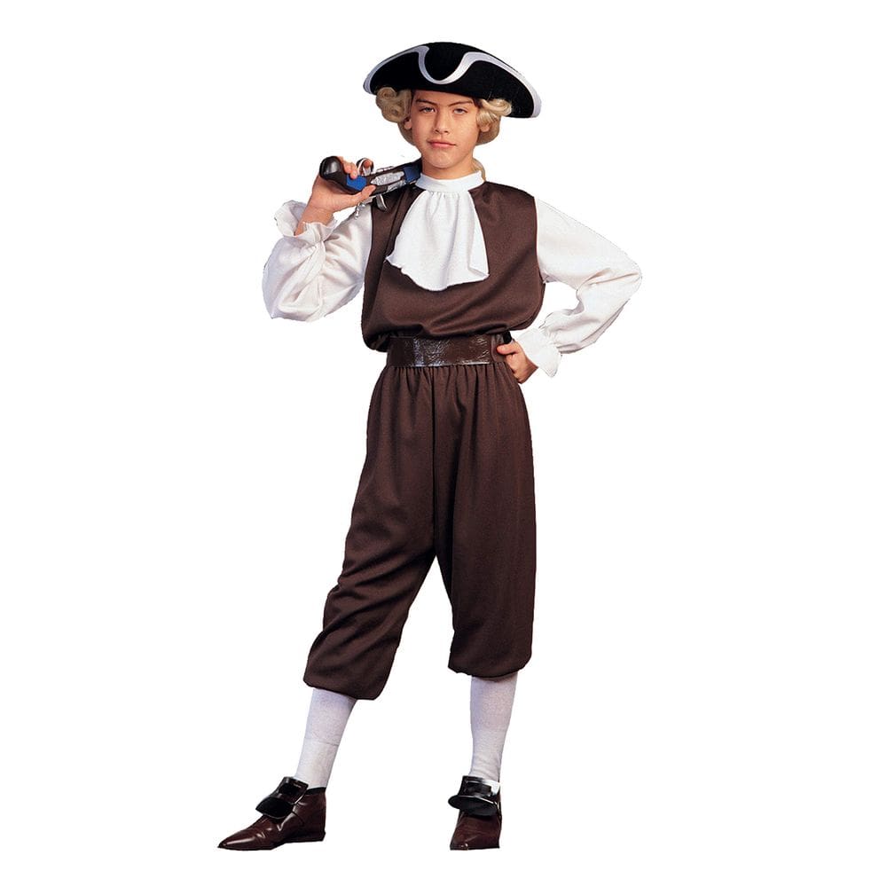 Fantasia colonial para meninos, fantasia de RG, criança, pequena de 4 a 6 anos