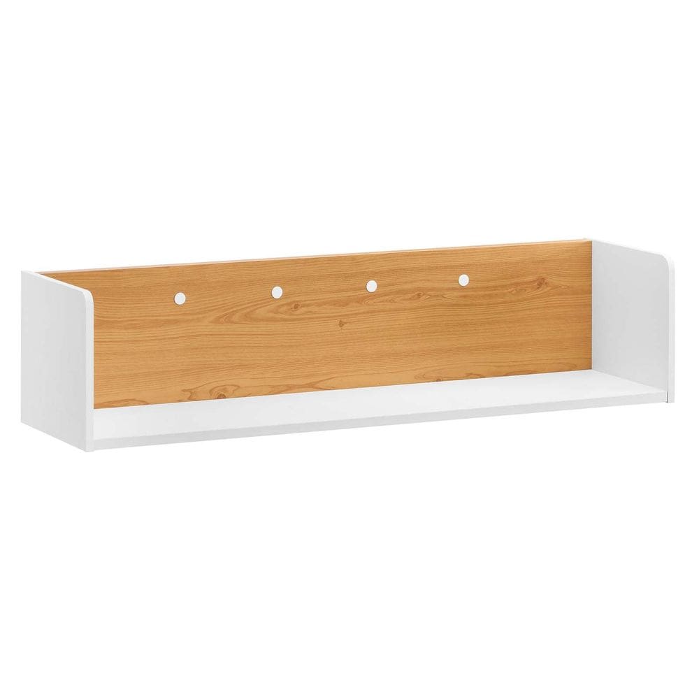 Prateleira Modway EEI-6208 para montagem na parede branca natural 97x30x23 cm