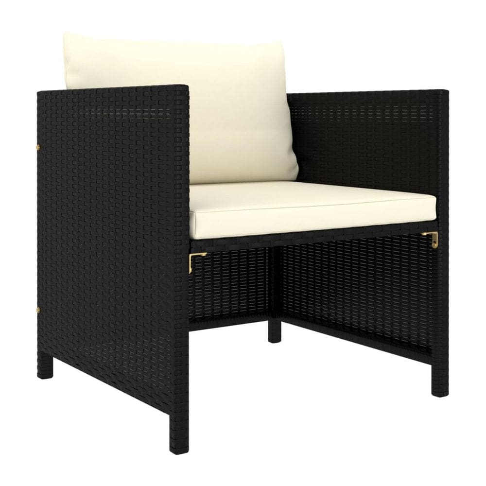 Cadeira Benzara Benjara Grey Poly Rattan ao ar livre 60x60x60 cm