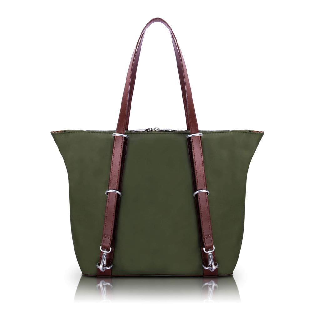 Bolsa McKlein Dylan 3 em 1 conversível de nylon verde