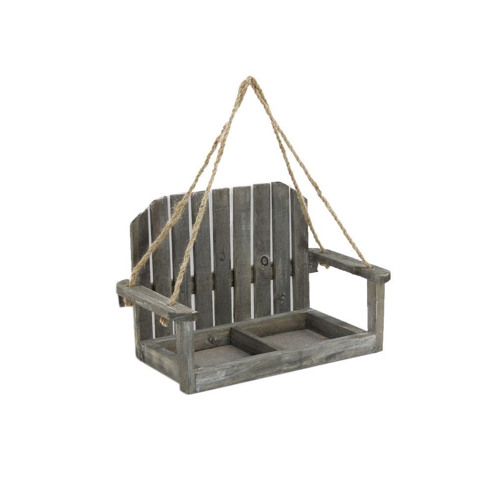 Cadeira suspensa de madeira Planter Cheung`s Grey Wash 42x24x26cm