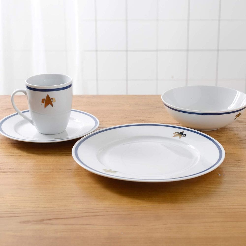 Conjunto de jantar Star Trek The Next Generation, 16 peças de porcelana
