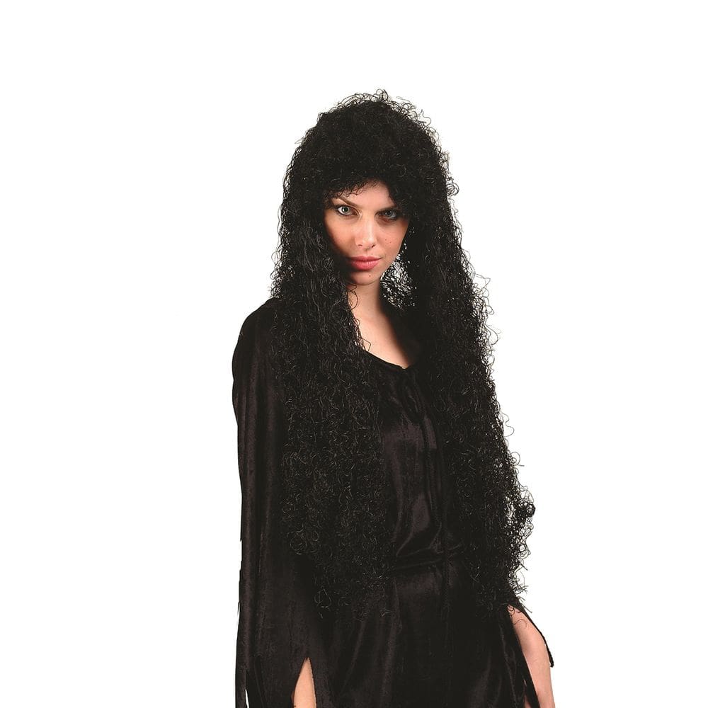 Peruca RG Costumes Curly 30cm preta