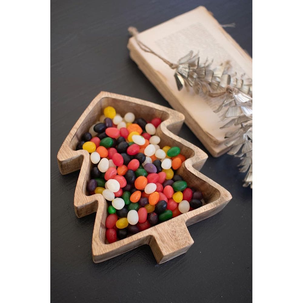 Taça de árvore de Natal de madeira KALALOU 20x5x25 cm