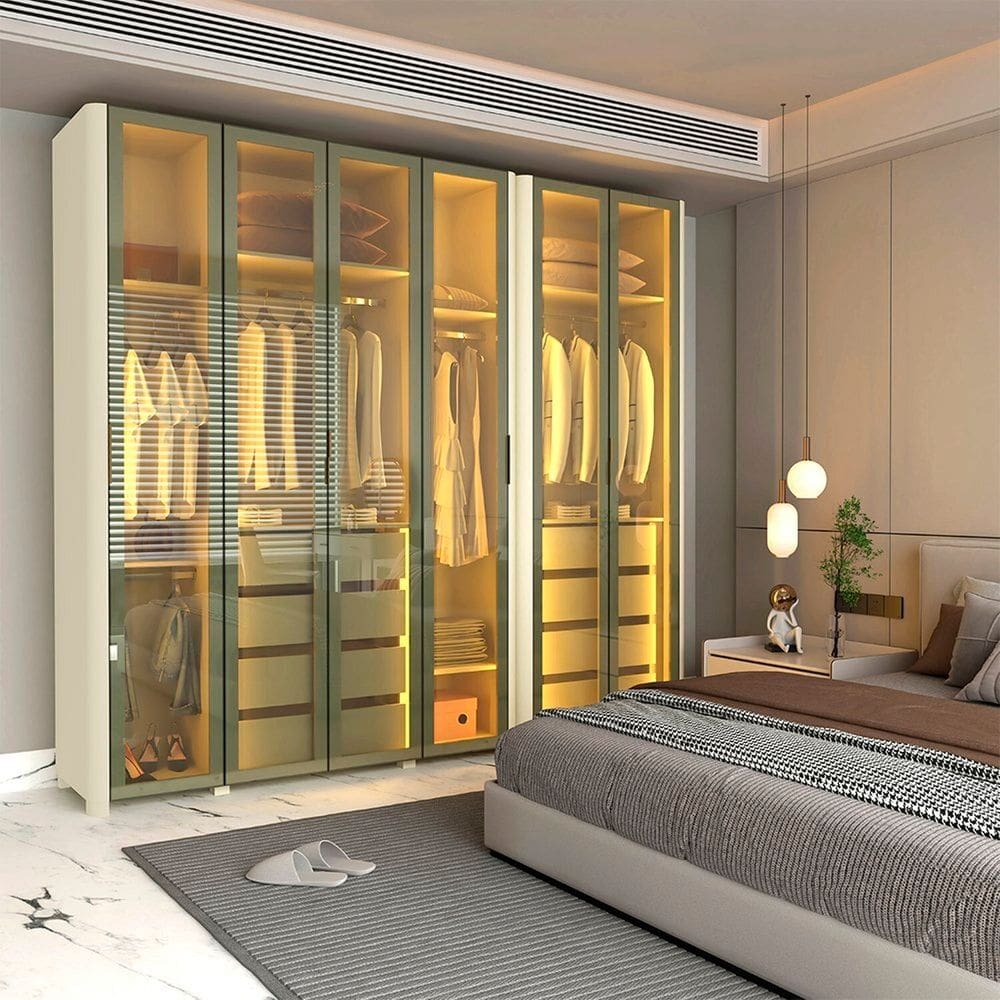 Modulado com 6 Portas 262,2cm X 240cm 100% Mdf Mod 011 Innova Off White