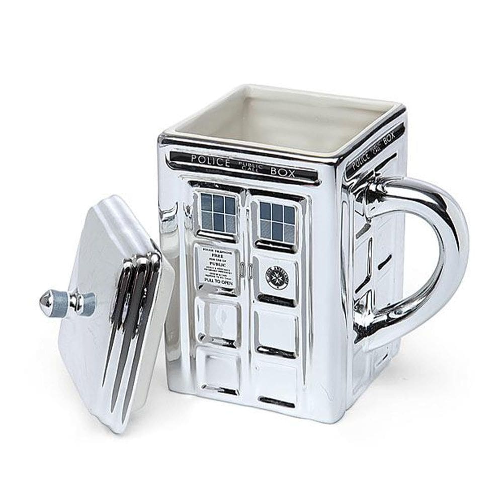 Caneca Underground Toys Doctor Who Chrome Tardis 450 ml