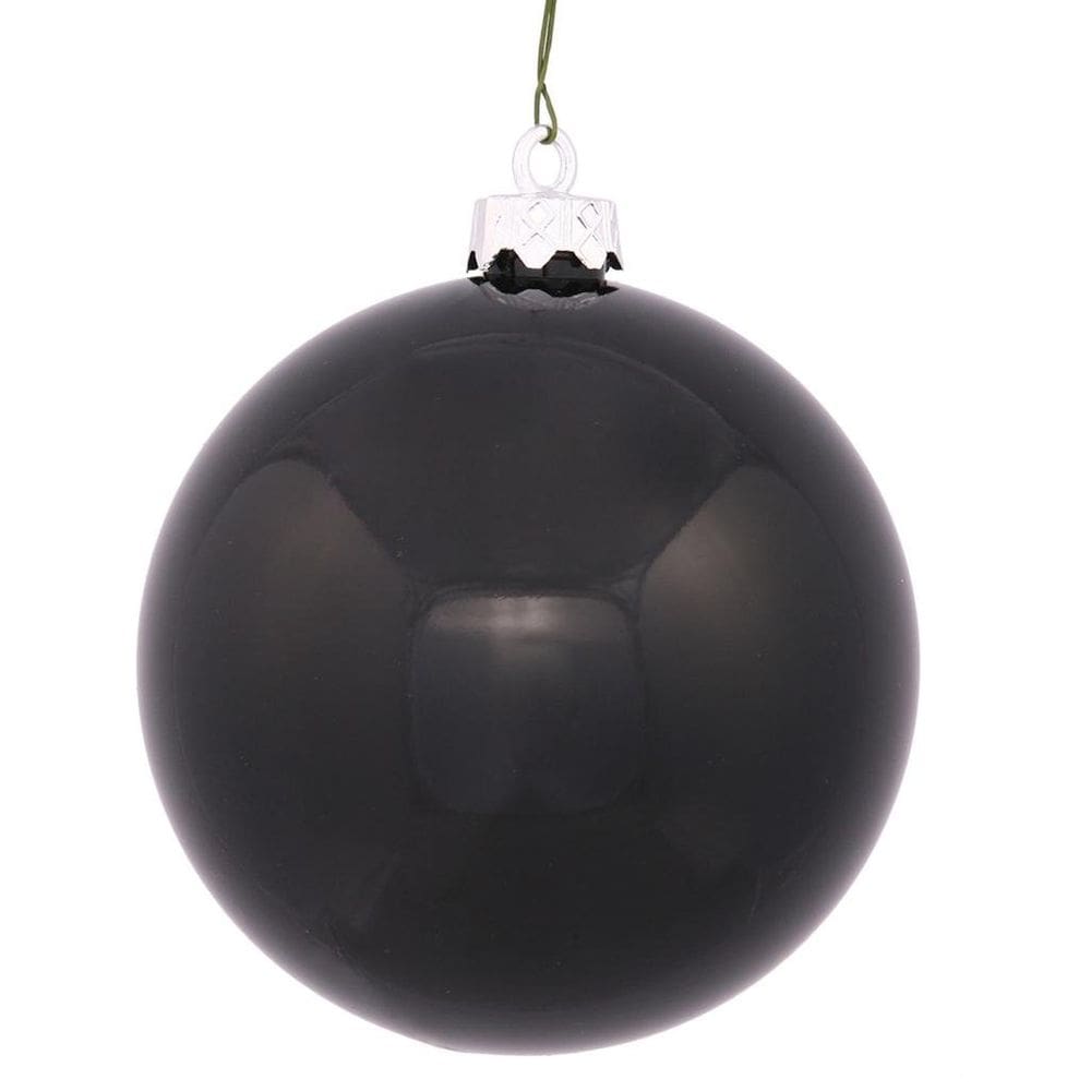 Enfeite de Natal Vickerman 7,5 cm Jet Black Shiny, pacote com 32