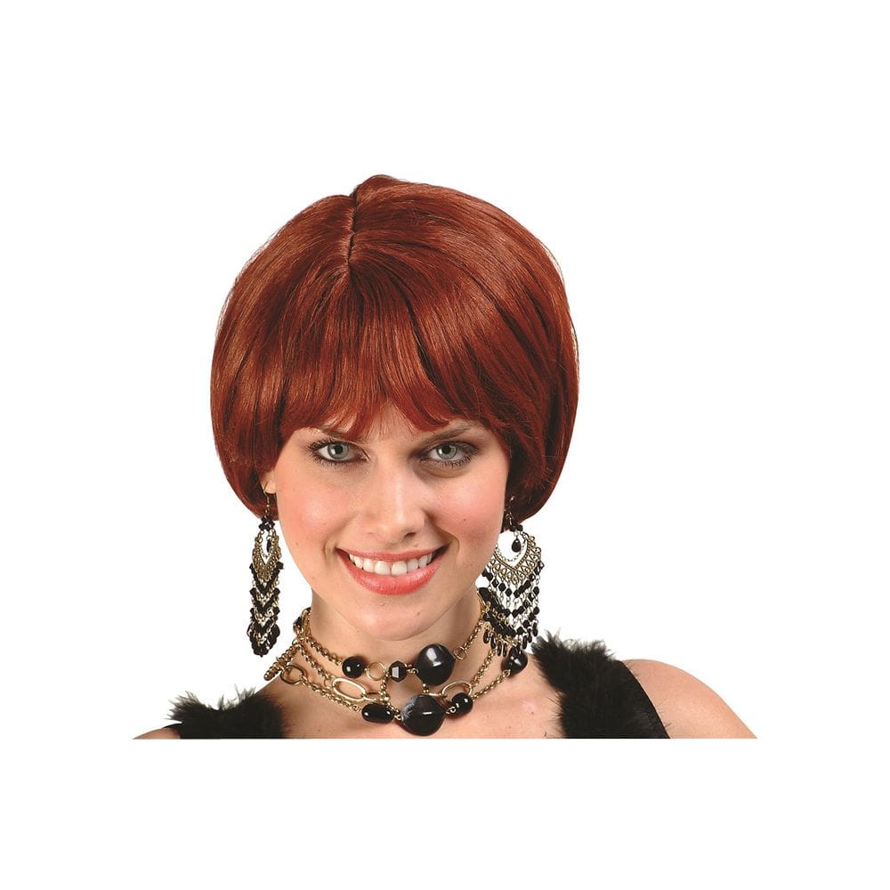 Peruca RG Costume 60`s Burgundy Adult, tamanho único
