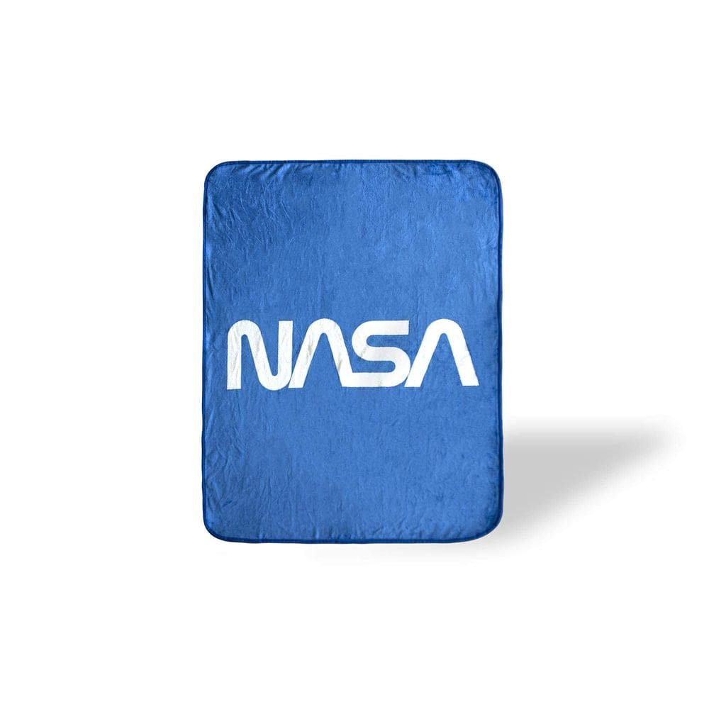 Cobertor Just Funky com logotipo da NASA, lã macia, 150x115cm