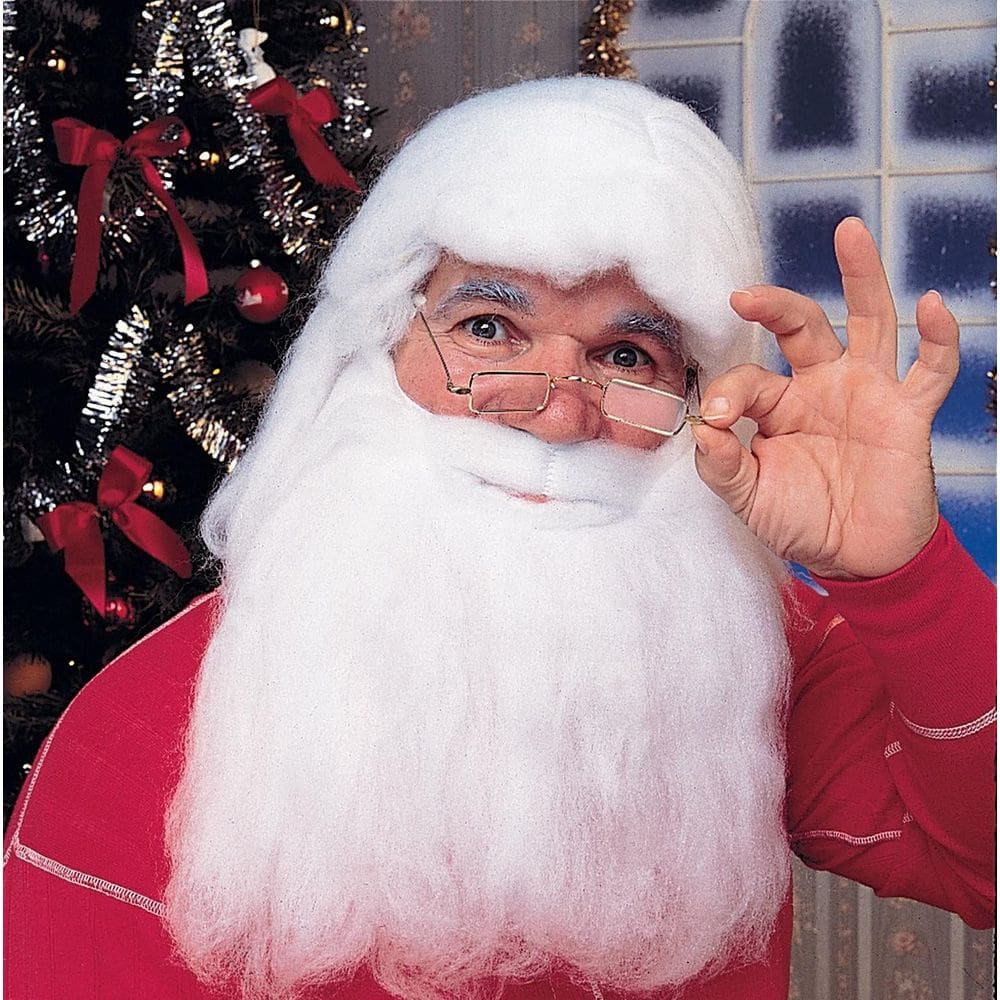 Conjunto de perucas e barba para Papai Noel Herculon Rubie`s