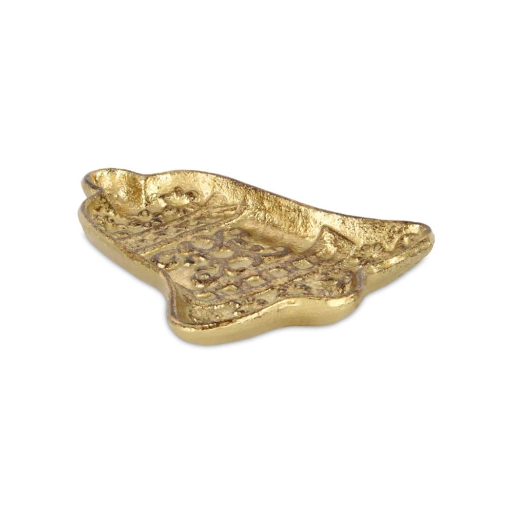 Bandeja de sino de Natal em ferro fundido Cheung`s Gold Finish