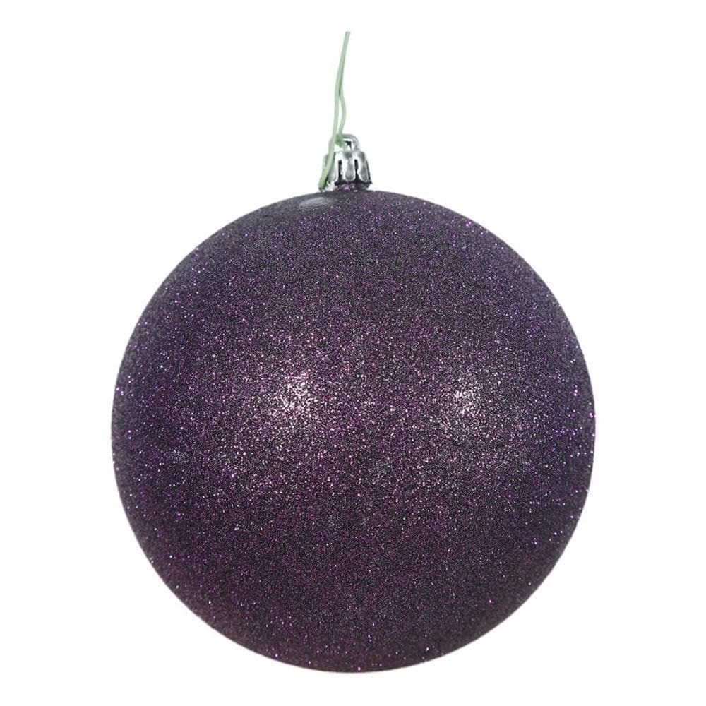 Enfeite suspenso Vickerman 25 cm Plastic Glitter Plum