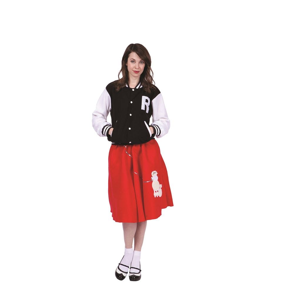 Jaqueta Letterman feminina RG Costume 86351-BK - Nova
