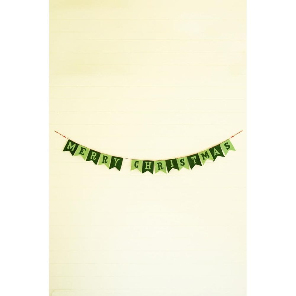 Guirlanda de feltro KALALOU Feliz Natal com 208 cm de comprimento