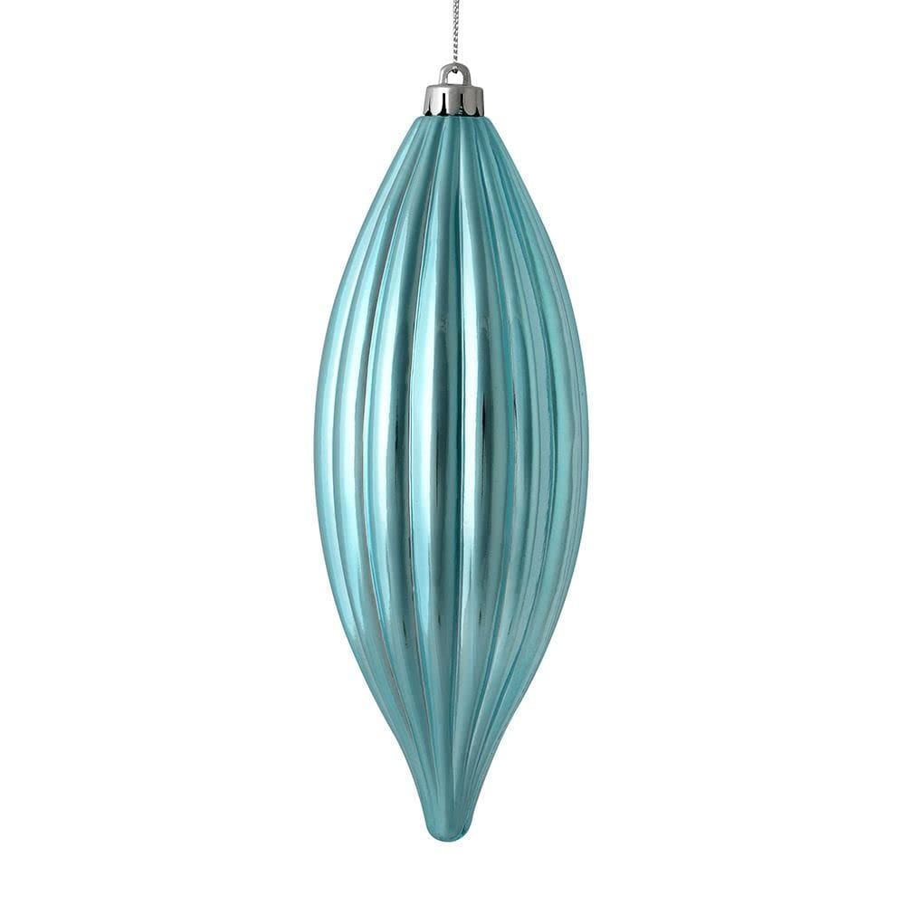 Enfeite de Natal Vickerman Finial Blue 20cm, pacote com 4