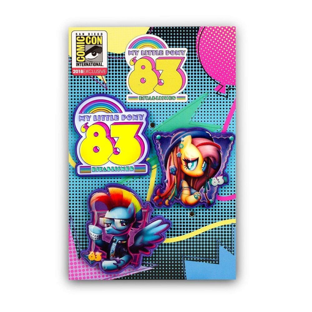 Conjunto de pinos esmaltados My Little Pony Glam Rock Dash And Fluttershy