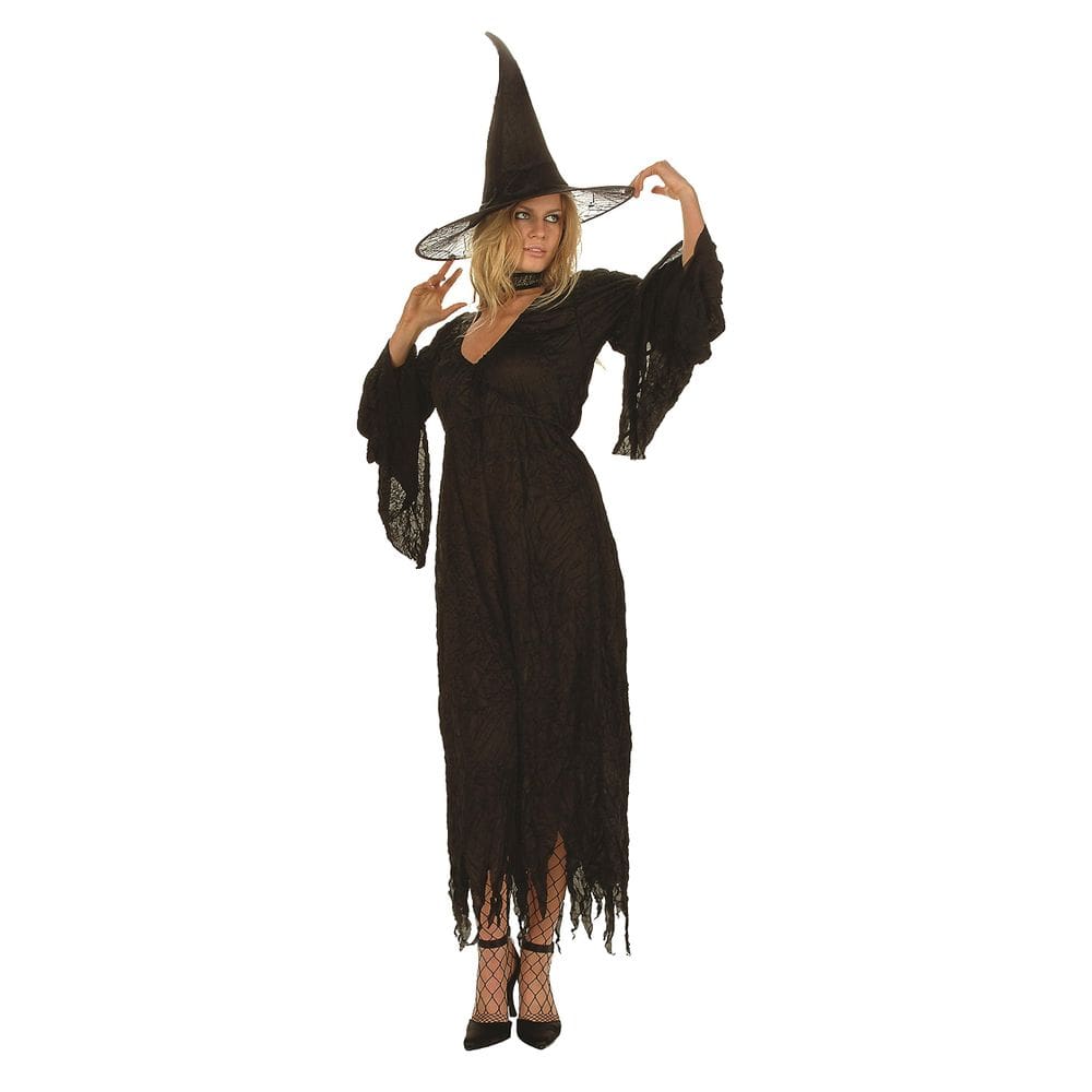 Fantasia de Witch of Forest Trajes pretos de RG femininos, tamanho único