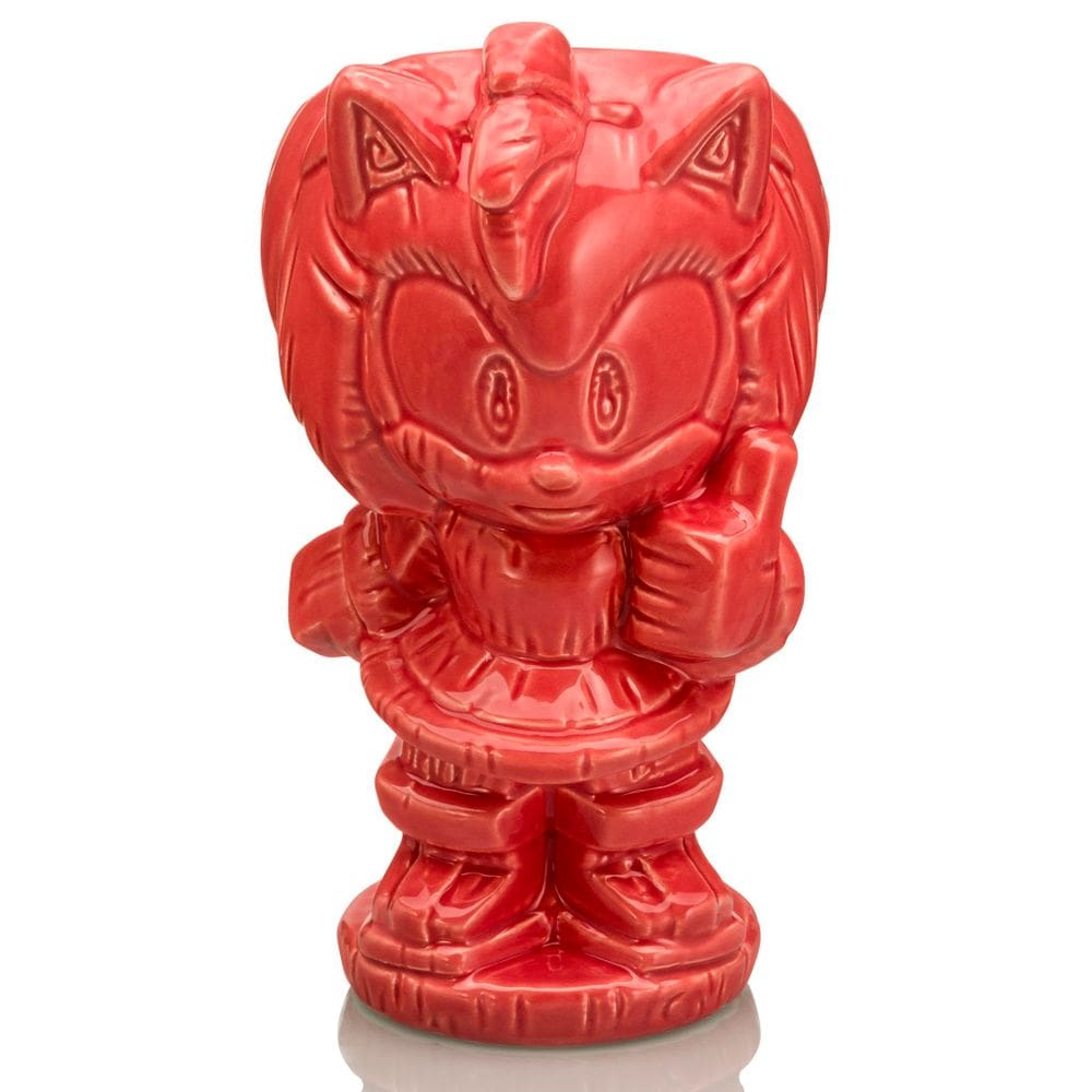 Caneca Geeki Tikis Sonic The Hedgehog Amy Rose 325 ml de cerâmica