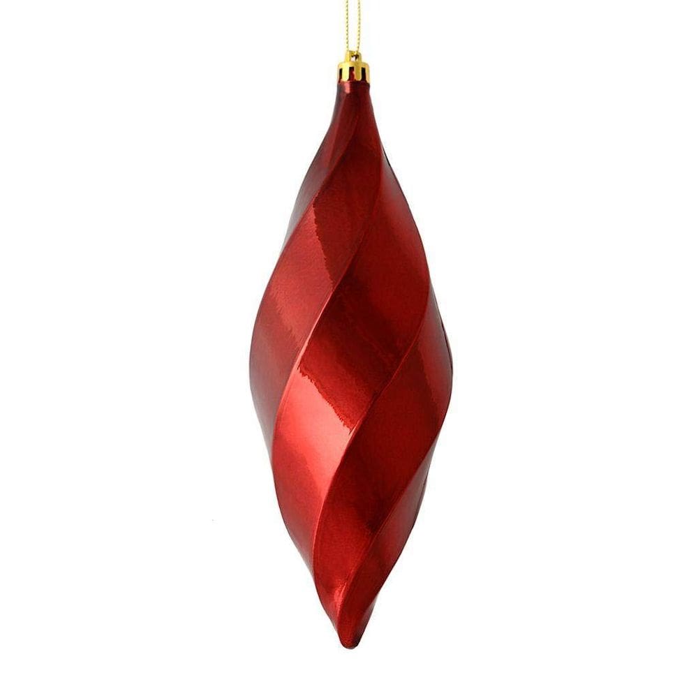 Enfeite suspenso Vickerman 20 cm Wine Shiny Swirl Finial
