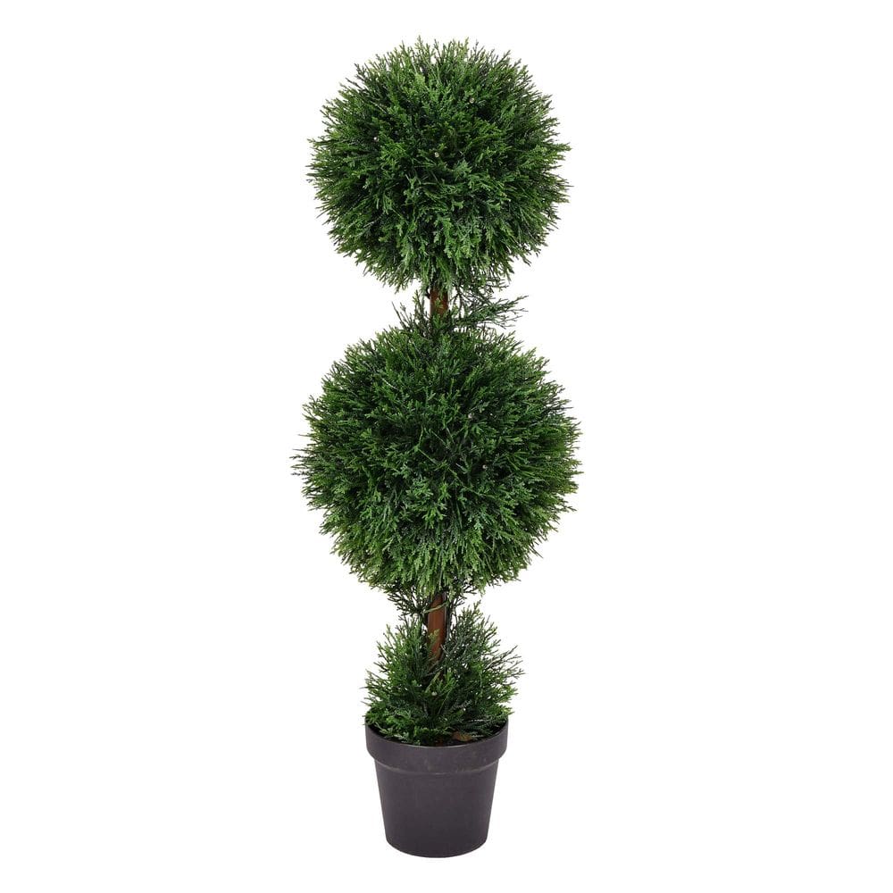 Árvore de topiaria de cedro artificial Vickerman 91cm resistente a UV