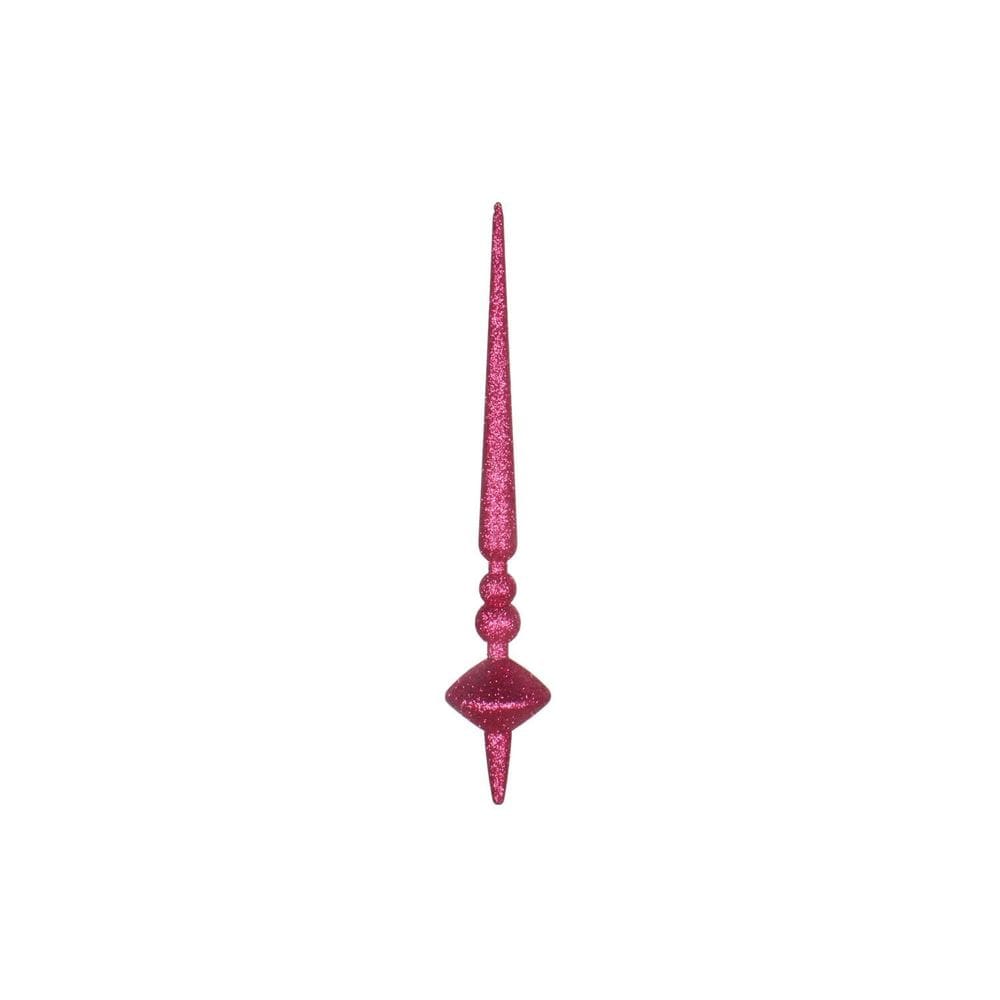 Enfeite de árvore de Natal Vickerman 30 cm Fuchsia Glitter 3 peças