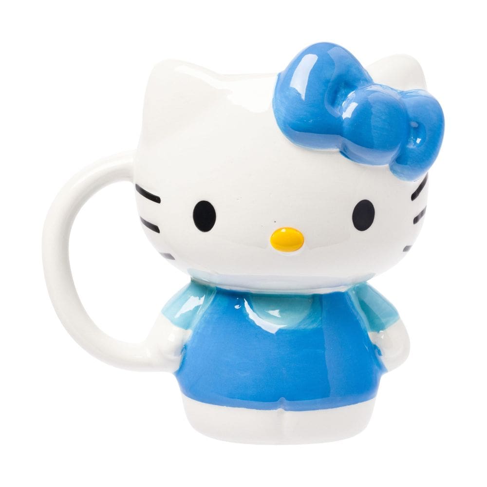 Caneca Silver Buffalo Sanrio Hello Kitty Vestido azul de corpo inteiro