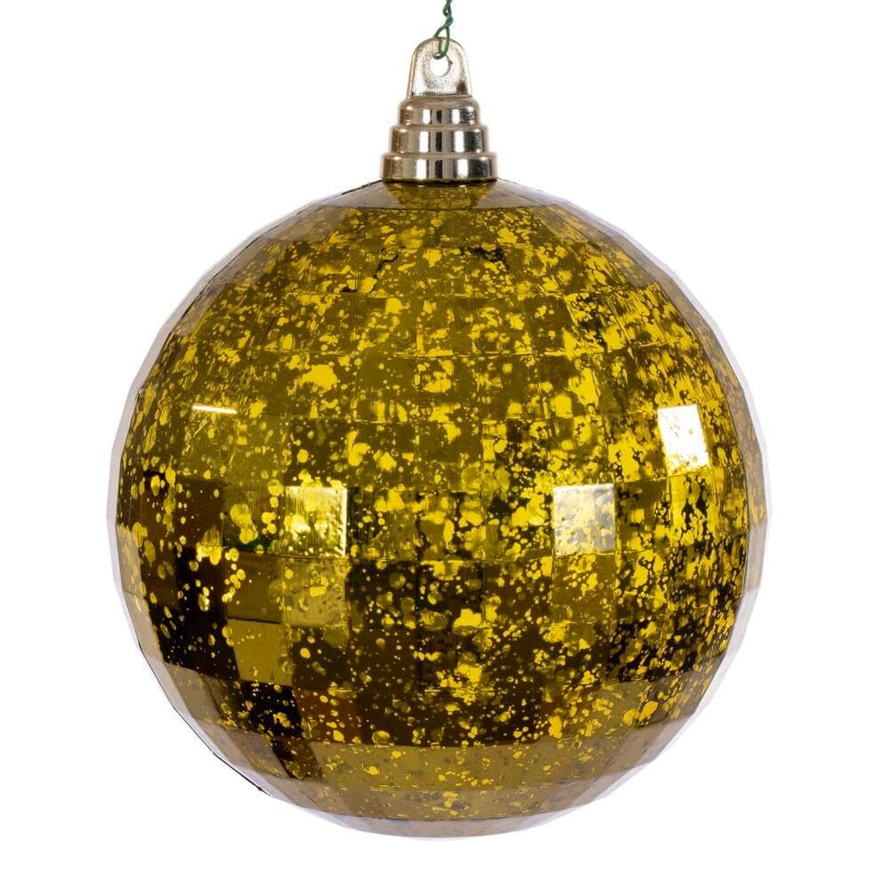 Enfeite de Natal Vickerman Olive Mirror Mercury 6 cm 2 unidades