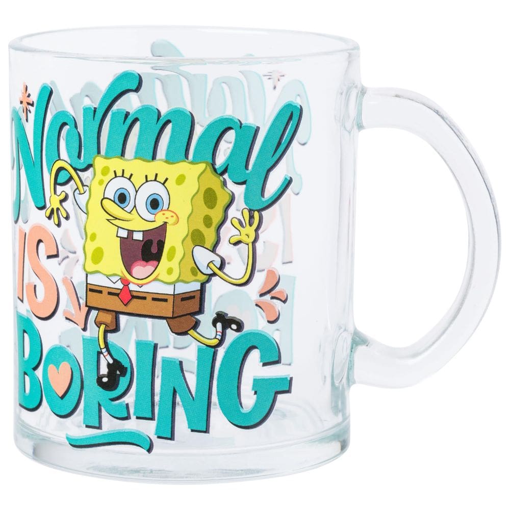 Caneca de café Silver Buffalo SpongeBob SquarePants 500 ml de vidro