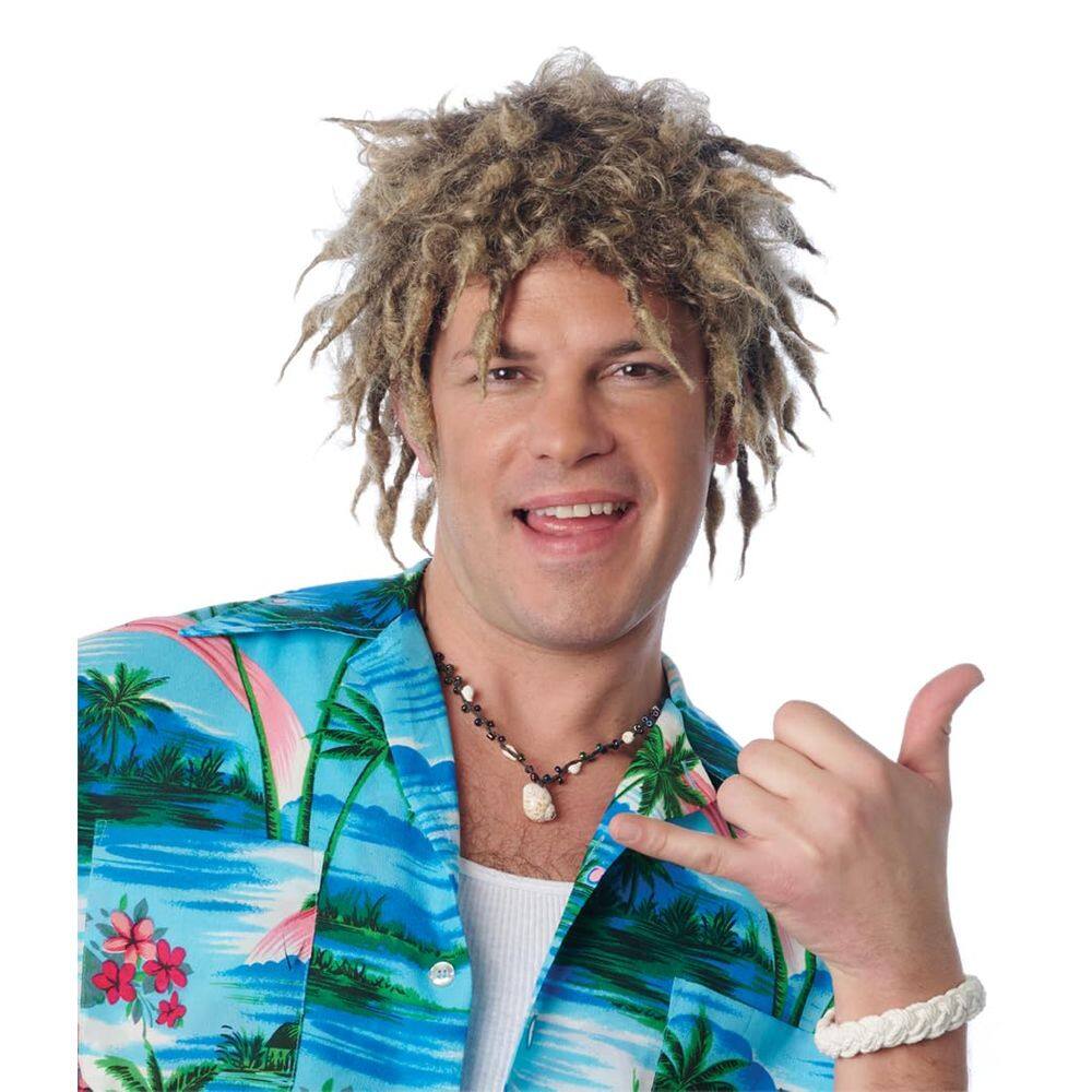 Peruca Costume Culture Franco Surfer Dirty Blonde Synthetic