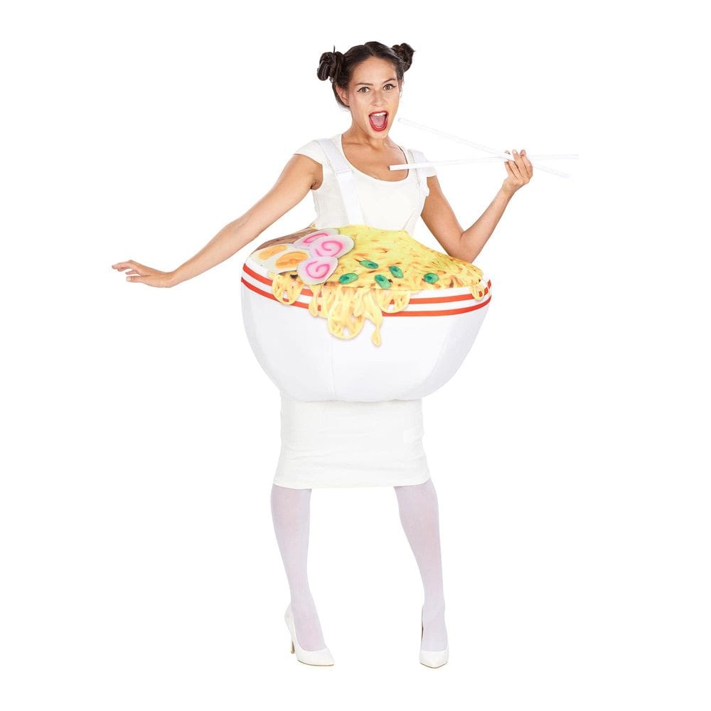 Fantasia Orion Costumes Ramen Bowl & Chopsticks para adultos