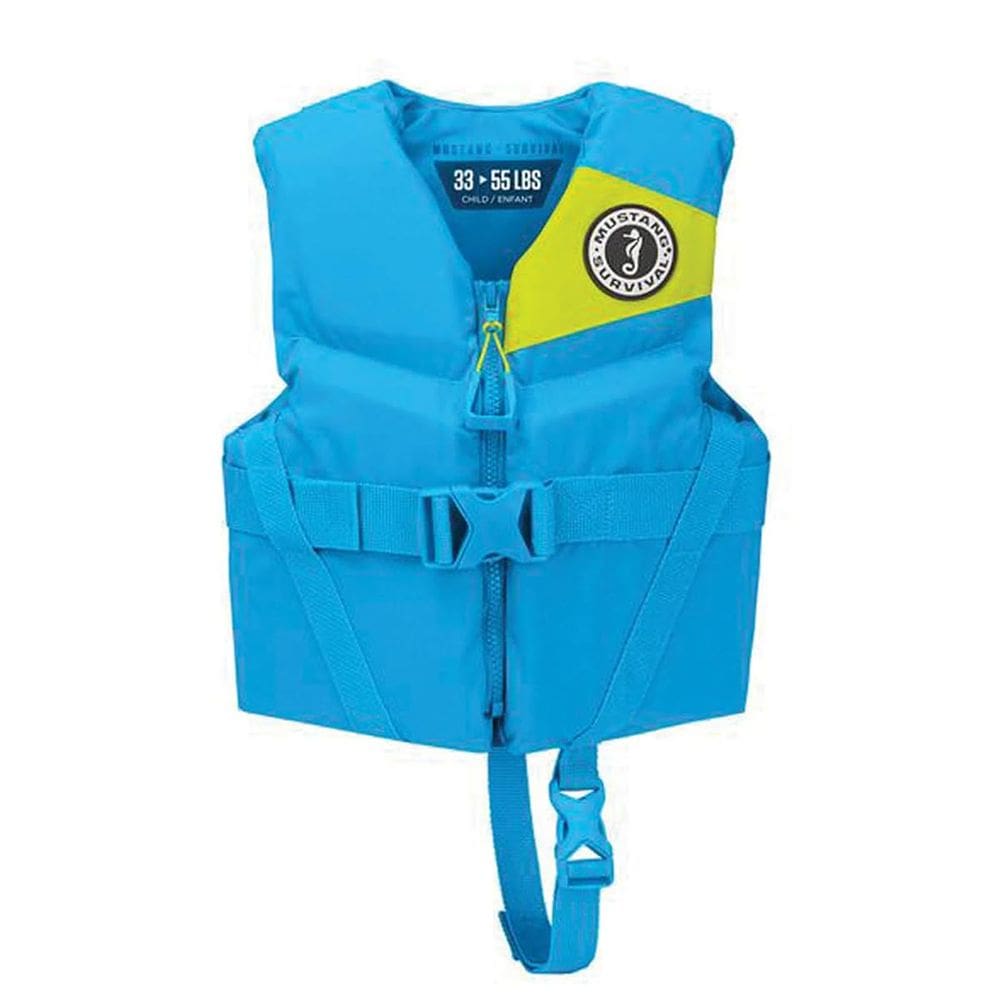 Colete salva-vidas infantil de espuma Mustang Survival Rev Azure 15-25 kg