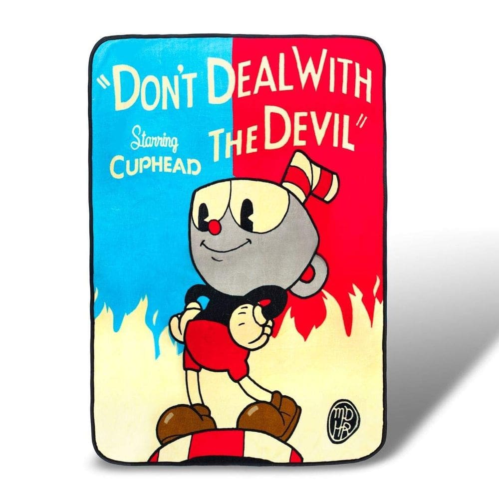 Cobertor de lã JUST FUNKY Cuphead Don`t Deal with The Devil