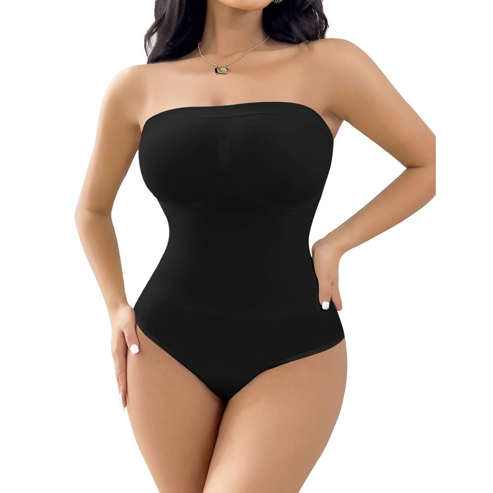 Macacão Shapewear sem alças SheBuddy Women Tummy Control