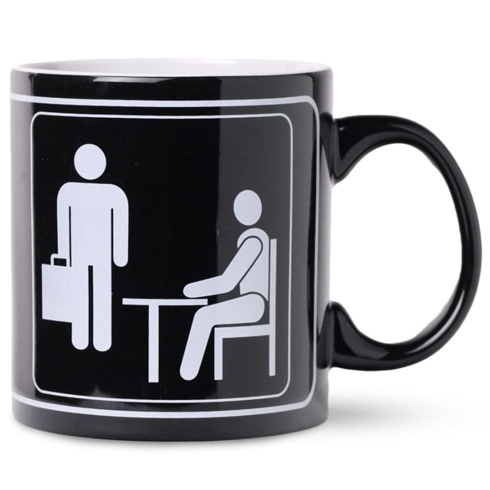 Caneca Silver Buffalo The Office Title Sign 600 ml de cerâmica